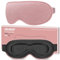 Masque de Nuit Innovant 2025, Trilancer Bandeau de Sommeil les yeux, Cache-œil Dormir,Masque de Sommeil, Voyage Avion Méditation Siestes, Accessoires pour Hommes et Femmes, Bloque la Lumière (Rose)