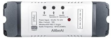 Garagentorsteuerung Tuya Smart. WIFI 2CH Switch Module for Lichter Garage Tür Tor, DC 5V 12V 24V 32V, 2 Kanal-Taste RF 433 Mhz Fernsteuerungsrelais Einfaches Öffnen und Schließen des Garagentors (Co