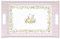 MamboCat Happy Easter Tablett rechteckig I (LxB) 47x31cm I mit Griffen I bunter Kunststoff mit Oster-Dekor I frühlingshaftes Serviertablett für Frühstück & Kaffee
