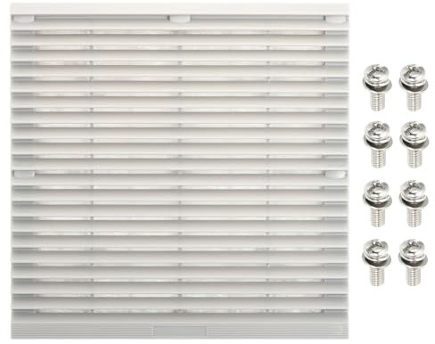 PATIKIL 223mm Fan Grill with Screws, Ventilator Grill Protector Mesh Dustproof Case Cover for Electronic Cabinet Fan Exhaust Fan Ventilation Fan, Grey