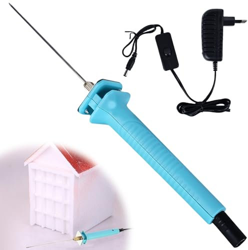 Aicharynic Taglierina Elettrica in Schiuma, 10 cm, 100 – 240 V, 30 W, Penna Elettrica per Taglio, Taglierina a Caldo, Spina Europea, Strumento per Incisione, Arte Fai da Te