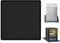 Refrigerator Mat, 23.62x23.62 Inch Silicone Fridge Pads Floor with Raised Edge Washable Fridge Drip Pan Refrigerator Floor Protector for Refrigerator Washing Machine Wine Cabinet (Black)