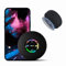NEIQIUWING Enceinte de douche Bluetooth portable avec ventouse, mini haut-parleur avec lumières LED, étanche et son HD, haut-parleur sans fil pour salle de bain, voyage, extérieur