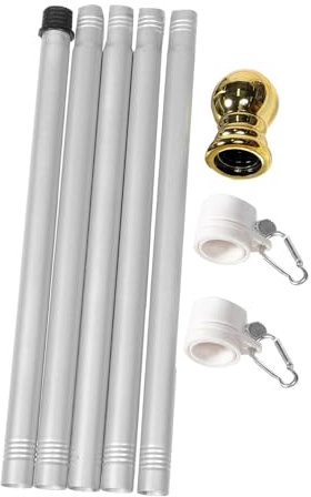 Supvox Edelstahl-fahnenmast Mit Frei Drehbarem Fahnenhalter Für Außenbereich Garten-fahnenstange Mit Drehfunktion Robust Und Langlebig