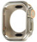 SOMKB Metall-Kunststoffgehäuse für Apple Watch 10 46 mm 42 mm, Schutzhülle aus Aluminiumlegierung, Stoßstangen-Schutzrahmen für IWatch S10 46 mm 42 mm(Titanium,For Series 10 46mm)