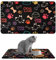 Tapis Gamelle Chien, 50x30 cm Tapis Gamelle Chat, Tapis Nourriture Chat, Tapis Gamelle Absorbant pour Chien, Tapis d'alimentation pour Chiens et Chats, Coussin Lavable Antidérapant, Nettoyage Facile