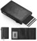 Manmaxim Wallets for Men UK, Slim Mens Wallets RFID Blocking, Minimalist Pop Up Credit Card Holder, Metal Wallet Smart Men Card Wallet with Coin Pocket & ID Window, A04-Vintage Black