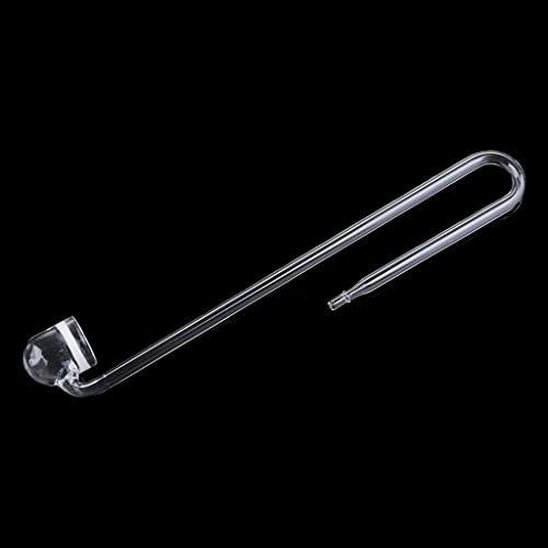 CO2-Diffusor aus Glas für Aquarien, für U-Form, R-Form, einfaches Design, passend für Tanks unter 20 Gallonen