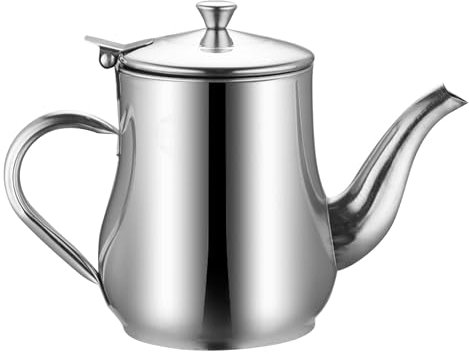 Zerodis Multifunction Stainless Steel Oil Jug Heat Oil Storage for Home, Restaurant (48oz (with Filter))