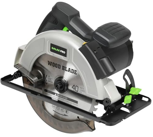GALAX PRO 1400W sega circolare con guida laser e 62mm di taglio per legno
