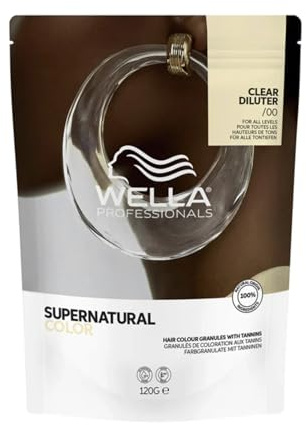 Wella Supernatural Color /00 Clear Diluter 120 g | Professionelle Tönung mit natürlichem Effekt, sanfte Abdeckung und helle Reflexionen, natürliches und gleichmäßiges Ergebnis
