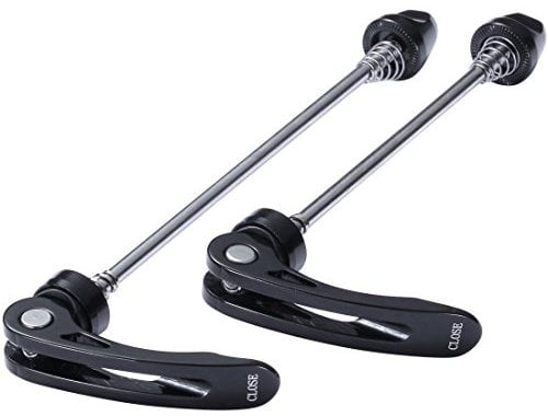 wilefive Bike Skewers Ultralight Quick Release Skewers for MTB Front & Rear, Black
