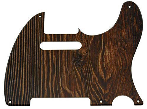 KAISH 5 Loch 3D gedruckt Vintage Stil Tele Gitarre Kunststoff Pickguard TL Pick Guard für USA/Mexiko Telecaster/Telecaster/Tele Holz Muster
