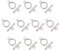UNICRAFTALE 20 Sets 21 mm 304 Edelstahl Schmuck Verschluss Kippverschlüsse Stangen Und Ringverschlüsse Silber Armband Verschlüsse Ketten Verschlüsse Für Damen Armband Halskette Schmuckherstellung