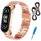 MIJOBS Bracelet en Métal pour Xiaomi Band 5 Bracelet Xiaomi Band 6 Bracelet pour Miband 4 Bracelet Miband 3 Bracelet en Acier Inoxydable Compatible avec Xiaomi Band 6/5/4/3 Bracelet