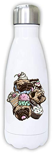 Dog Dessert Pugs Ice Cream Thermal Water Bottle