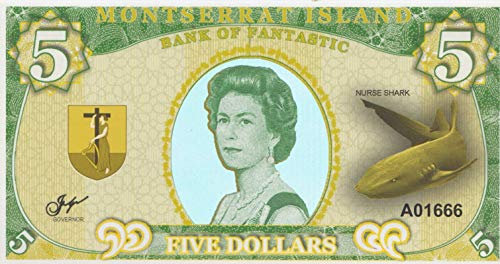 Montserrat Island bankfrisch (I) 2018 5 Dollars Fantasiebanknote (Banknoten für Sammler)