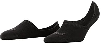 FALKE Damen Füßlinge Invisible Step High Cut W In Baumwolle unsichtbar einfarbig 1 Paar, Schwarz Black 3000, 37-38