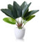 SOGUYI Plantas Artificiales Decorativas 40cm Bird of Paradise Decoración de Plantas Artificiales, Adecuada para la Decoración Moderna de la Oficina de la Sala de Estar del Hogar(1 Piezas)