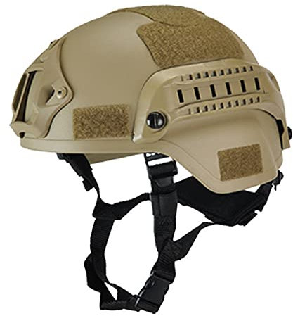 GEQIAN Taktischer Militär-Helm, Fahrradhelm, Airsoft-Ausrüstung, Paintball-Kopfschutz, für Herren und Damen, zum Fahrradfahren, mit Nachtsicht-Sportkamera-Halterung