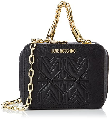Love Moschino Damen Jc4334pp0fkc000 Umhängetasche, Schwarz, Einheitsgröße