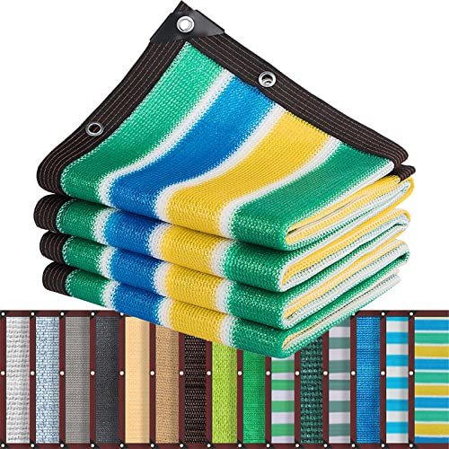 Sonnensegel mit Ösen Schattiernetz Schattennetz mit 90% Schattierwirkung UV-Schutznetz 2x3M Gartennetz 15 Farben Pass zu Ihrem Garten Sonnenschutzgewebe Windschutz Sichtschutz Zaun