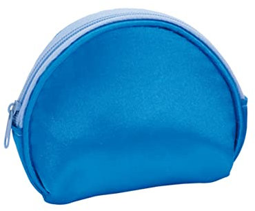 Porte-monnaie portefeuille Soldi Monetine homme femme fermeture éclair monnaie sac, bleu, Porte-monnaie