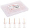 PAPERPAL 280 Rose Gold Push Pins for Cork Board, Clear Thumb Tacks for Wall Hangings, Pushpins for Office School & Personal Use, Standard Size Push Pin Tacks