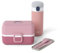 monbento - Blush Kids Lunch Box Set - with Kids Bento Box MB Tresor with Compartiments, Reusable Cutlery Set MB Pocket Color, Water Bottle MB Pop Flamingo - BPA Free - Food Grade Safe - Pink