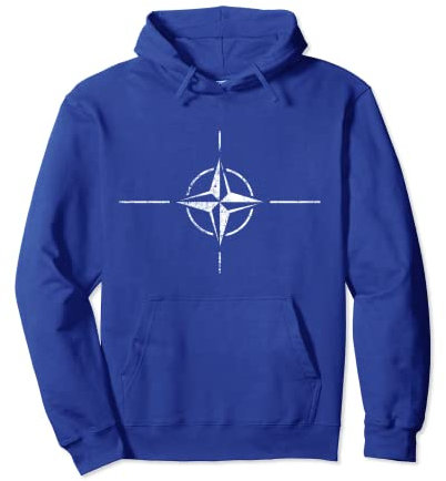 Nato Flagge Trend Vintage Design Pullover Hoodie