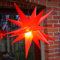 GURU SHOP 3D Batterie Außenstern Kaspar, Weihnachtsstern, Faltstern mit 18 Spitzen Incl. 7 m Kabel & LED Leuchtmittel - Ø 35 cm 4xAA Rot, Kunststoff, Weihnachtsstern, Adventsstern