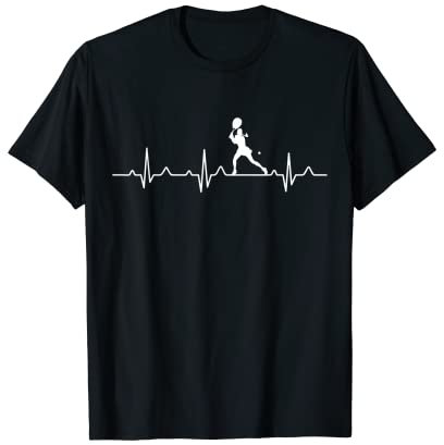 Lustiger Tennis Herzschlag EKG Pulse für Tennis Mädchen T-Shirt