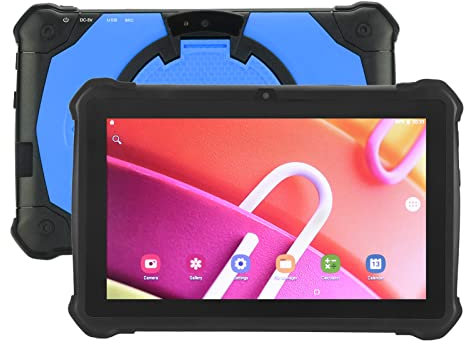 Tableta de 7 Pulgadas, 2.4G 5G WiFi Calling Children Tablet PC, 4GB RAM 32GB ROM, Pantalla Táctil IPS HD, Octa Core, Batería de 5000mAh, 5MP 8MP, Memoria Expandible de 128GB Dual (Azul)