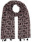 TOM TAILOR Damen Schal mit Muster , black lilac abstract design, ONESIZE