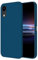 HONLEN Coque pour iPhone XR Protection Étui, (6.1 inches) Liquide TPU Silicone Case Anti Rayures Ultra Mince Souple Cover en Silicone Bleu Saphir