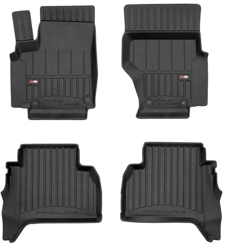 SMK Gummimatten auto fußmatten Satz passend für Volkswagen Amarok I 2009-2021 Erleben Sie einen neuen Standard des Reisens mit rutschfesten auto fussmatten - Mehrjahres- auto teppiche für alle Straßen
