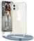 Vaykwo Handykette für Apple iPhone 11 Hülle mit Band - Necklace Handyhülle - Transparente Case zum Umhängen mit Kameraschutz und Bildschirmschutz - Blau
