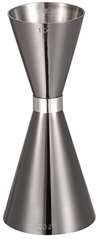 QUARKZMAN Cocktail Gabarit, 1oz/2oz Chaud Verre Mesurer Tasse, Inox Acier Cocktail Gabarit Mesurer Tasse Bar Kit pour Vin Boisson Cocktail, Noir Or