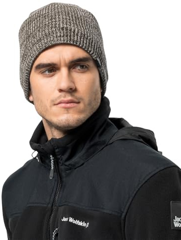 Jack Wolfskin Unisex Feldberg Beanie-Mütze, Seal, M EU