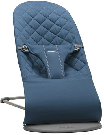 BabyBjörn Babywippe Bliss, Gewebt, Klassische Steppung, Mitternachtsblau