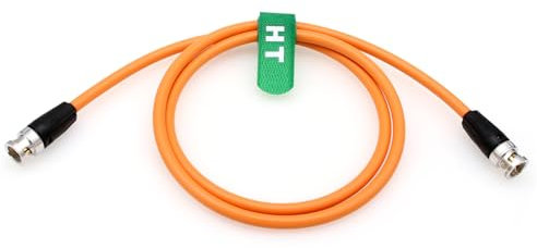 HangTon 12G SDI 4K 60p Videokabel für Sony Venice FX9 FX6 Alexa Komodo Kamera Canon C300 III SmallHD Atomos Monitor, BNC 75 Ohm Koaxial geschirmt (50cm, Orange)