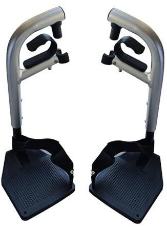 HHCCTEO 1 Pr Remplacement du Repose-Pieds pour Fauteuil Roulant, Repose-Pieds Composites et Boucles de Talon, Repose-Pieds pivotants universels, pièces de Rechange pour Fauteuil Roulant