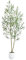 Künstliche Olivenbäume, künstliche Olivenbäume für den Innenbereich, Faux Olive Seidenbaum, große Olive Pflanzen für Home Office Decor Indoor (1, 150CM)