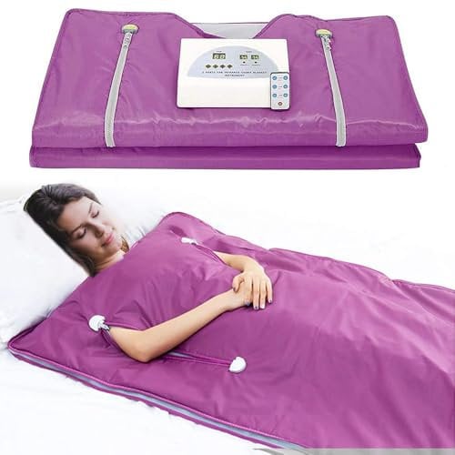 Portable Infrared Sauna Blanket for Fast Recovery,Infrared Blanket Sauna for Relaxation,A Relaxing Infrared Sauna Blanket,Portable Infrared Sauna,for Home Therapy,Detox (Purple)