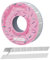 STALEKS PRO BOBBINAIL Ricambio Monouso Lime Bianco Adesivo In Rotolo Expert per Donut Dispenser Lime 6 Mts (Grana 180)