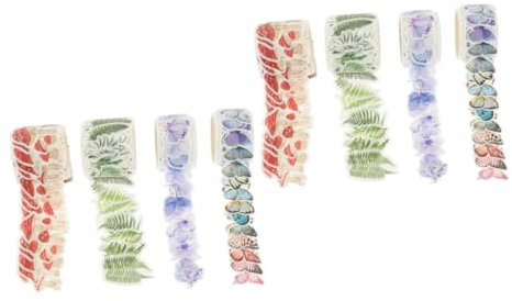 Tofficu 2 Set Di Nastri Adesivi Decorativi Per Decorazioni Artistiche Nastri Per Scrapbooking Vintage Nastri Decorativi Per Quaderni 4 * 2