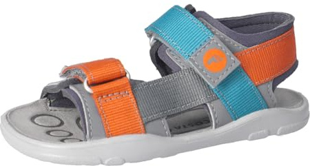 RICOSTA Mädchen und Jungen Kletthalbschuhe LOEN, Kinder Halbschuhe, Weite: Mittel, waschbar,Barfuß-Schuh, Freizeitschuhe, Graphit/teer (490), 32 EU