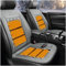 Wizvox 12V Sitzheizung Auto 12v, Einstellbare Temperatur, GleichmäßIge Wabenheizung, rutschfest SitzbezüGesets, Compatible with 95% of Cars,Gray
