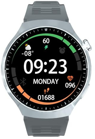 HKIDKK Smart Watch 1.52HD Screen Heart Rate MonitorBluetooth Talking Sports Smart Watch for Men Women(Silver)