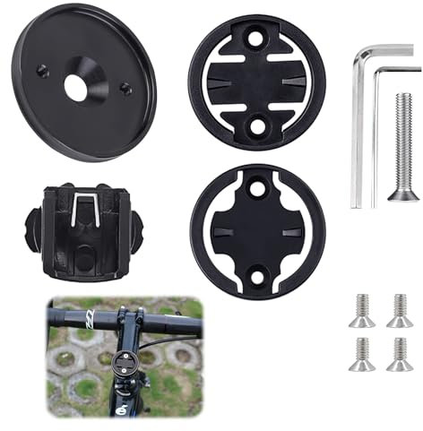 Fahrradcomputer Halterung für Garmin Edge 530 540 520 510 500 20 25 200 130 800 830 840 1000 1030 1040 Plus, MTB Fahrrad Halterung, Fahrradhalter Vorbauhalterung, GPS Fahrradcomputer Vorbau Halter